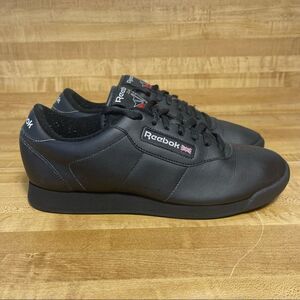 Reebok Womens Classic Princess 7344 Black Casual Shoes Sneakers Size 8.5